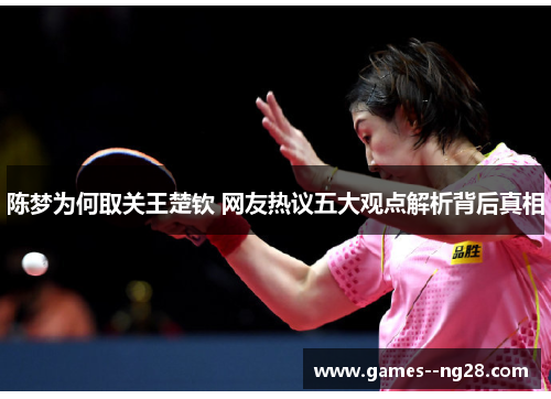 陈梦为何取关王楚钦 网友热议五大观点解析背后真相