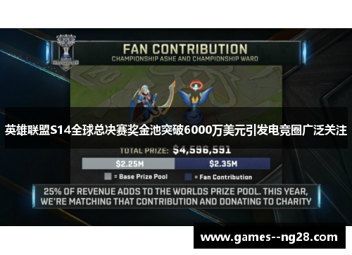 英雄联盟S14全球总决赛奖金池突破6000万美元引发电竞圈广泛关注